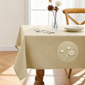 Rectangle Linen Tablecloth Waterproof & Stain Resistant, Wrinkle-Free Table Cloth Adds Elegance and Protection, Ideal for Dining, Party, Wedding and Outdoor, 52 x 70 Inch, Sage Green