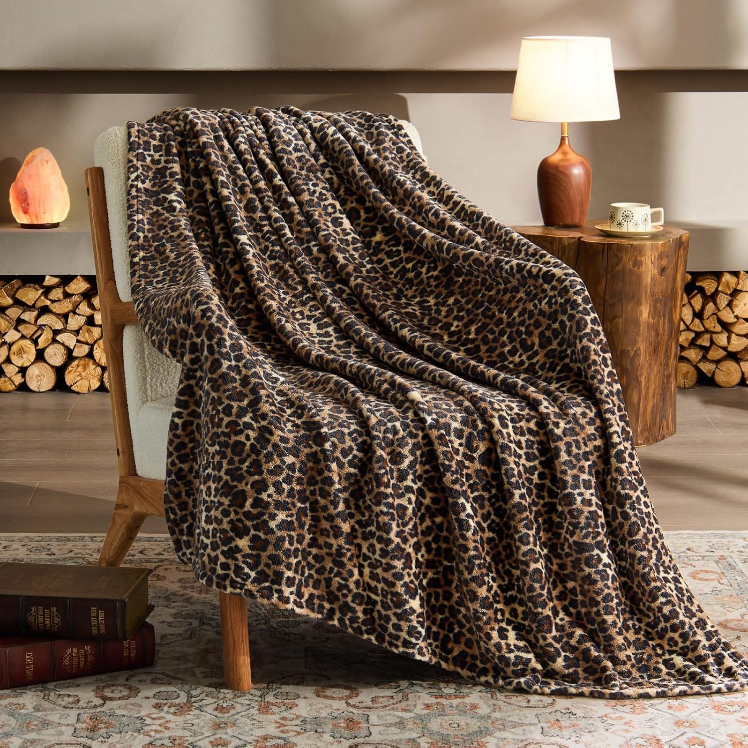 Fleece Blanket Black Throw Blankets for Couch & Bed, Luxury Plush Cozy Fuzzy Blanket 50x60 inches, Super Soft Warm Lightweight Throw Blanket for Travel Camping